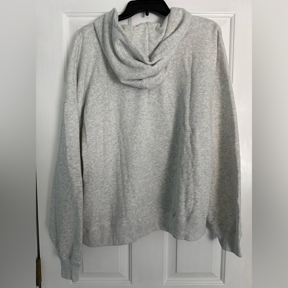 Hollister Light Gray Zip-Up Hoodie - Picture 3 of 3